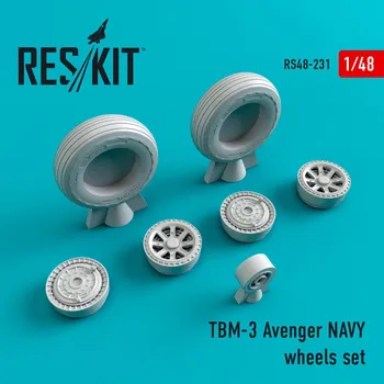 Plastikový model Reskit 1/48 TBM-3 Avenger NAVY wheels (ACAD/HOBBYB)