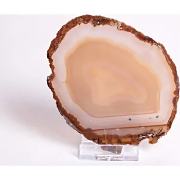 Přírodní kámen Magieprirody.cz Achátový plát velikost 10 cm + stojánek - Top kvalita - 89