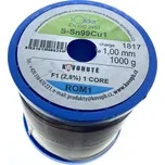 Bezolovnatá pájka Kovohutě Příbram 1.0mm 1kg (Sn99Cu1)