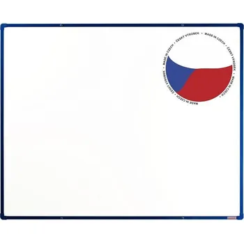 Kancelářský nábytek Bílá emailová tabule boardOK 150x120 - modrá