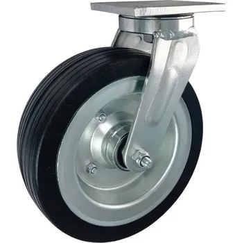 Pojezdové kolečko Pryžové kolo 250mm otočná vidlice s deskou