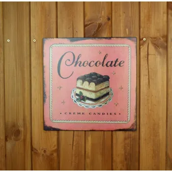 Plechová cedule Plechová cedule Chocolate 30x30cm