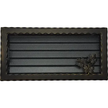 LAgrid s.r.o. Krbová mřížka kovaná 50x25 regulovatelná zlatá patina