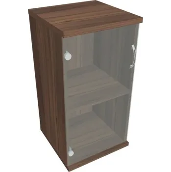 Kancelářský vozík HOBIS skříň policová dvéřová - S 2 40 03 L, ořech + doprava zdarma