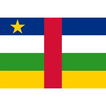 Vlajka Středoafrická rep. vlaječka - 11 x 16 cm - nasunutí, zavěšení