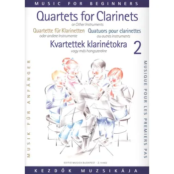 CLARINET QUARTETS FOR BEGINNERS vol.2 / kvarteta pro klarinet
