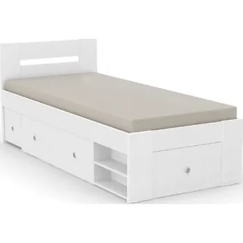 Postel Postel Rea Larisa s roštem a čely 90cm - Postel 90 x 200cm s roštem a úložným prostorem