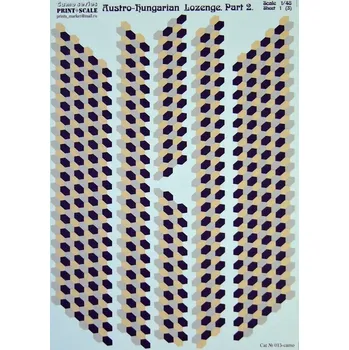 Plastikový model Print Scale 1/48 Austro-Hungarian Lozenge Part 2 (3 sheets)