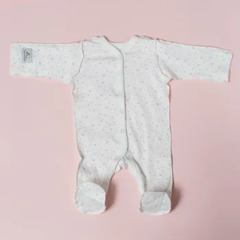 Kojenecký overall Overal - vanilkový s hvězdami Velikost: 56