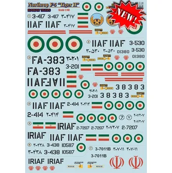 Plastikový model Print Scale 1/48 Northrop F-5 Tiger II Part 2 (wet decals)