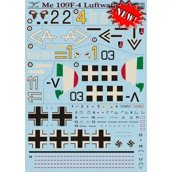 Plastikový model Print Scale 1/48 Me 109 F-4 Luftwaffe - Part 1 (wet decals)