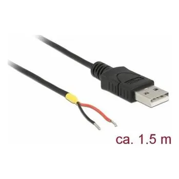 Kabel do PC Delock Kabel USB 2.0 Typ-A samec > 2 x dráty bez konektoru 1,5 m Raspberry Pi