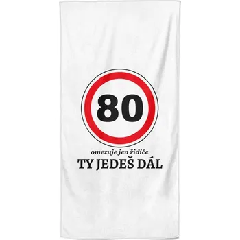 Osuška se značkou 80 - Ty jedeš dál