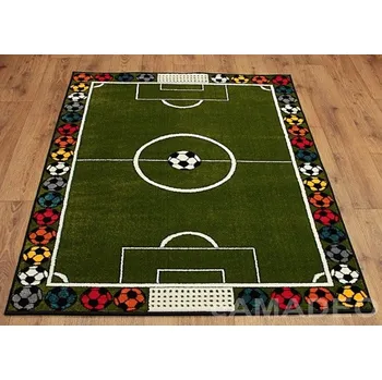Koberec Akcila Dětský kusový koberec Kolibri 11377-130 fotbal, zelený - 120x170 cm