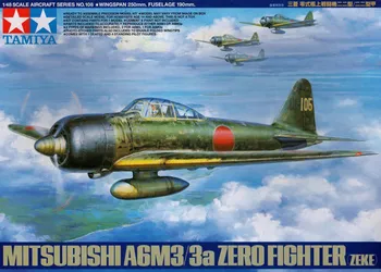 Plastikový model Tamiya Mitsubishi A6M3/3a Zero Fighter 1:48