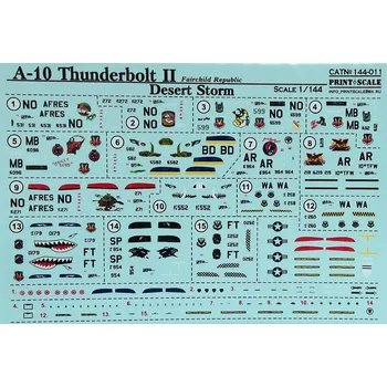 Plastikový model Print Scale 1/144 A-10 Thunderbolt II (wet decals)