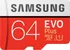 Paměťová karta Samsung Evo Plus Micro SDXC 64 GB Class 10 UHS-I + adaptér (MB-MC64HA/EU)
