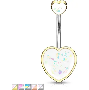 Piercing Piercing do pupíku z chirurgické oceli NSQ-5056