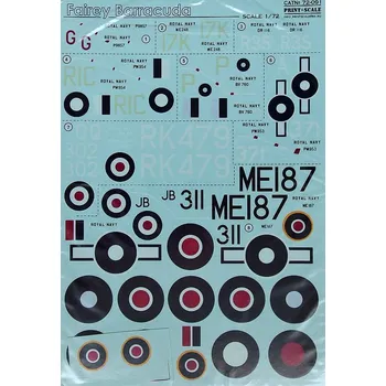 Plastikový model Print Scale 1/72 Fairey Barracuda (wet decals)