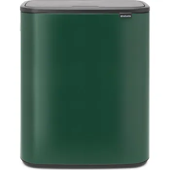 Odpadkový koš Brabantia BO TOUCH BIN Dotykový odpadkový koš 2x30 l - tmavě zelená