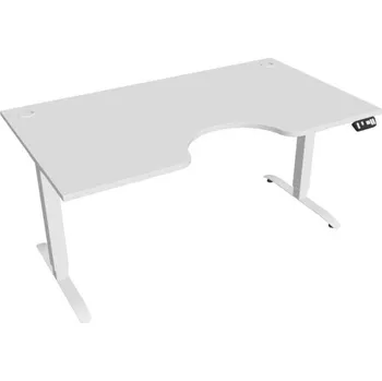 Kancelářský vozík HOBIS ergo elektr.stavitelný stůl 160 cm, paměť. ovlad. - MSE 2M 1600, bílá + doprava zdarma