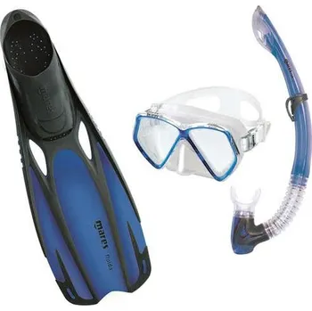 Potápěčské vybavení Maska + Šnorchl + Ploutve - MARES PIRATE SET - Juniorský Modrá 34 / 35