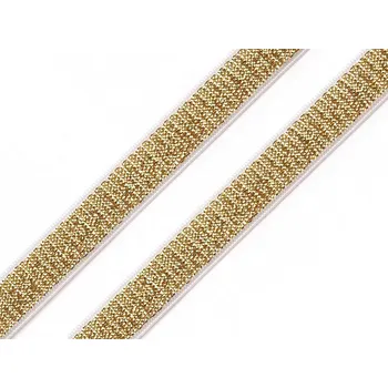 Galanterie Pruženka brokátová / ramínková šíře 10 mm s lurexem