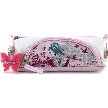 Penál Target Target, 062051, školní penál s kapsičkou, dívka s květinami