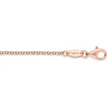 Řetízek ENGELSRUFER malá oka růžové zlacení 45 cm ERN-45-R