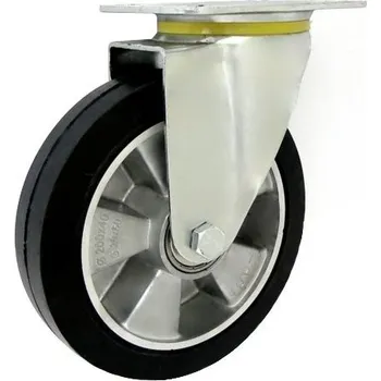 Příslušenství k zahradní technice Pryžové kolo 200 mm otočná vidlice s deskou