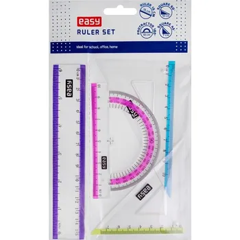 pravítka Easy Souprava pravítek 15 cm 4 ks