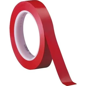 Lepicí páska 3M 471 PVC lepicí páska, 19 mm x 33 m, červená
