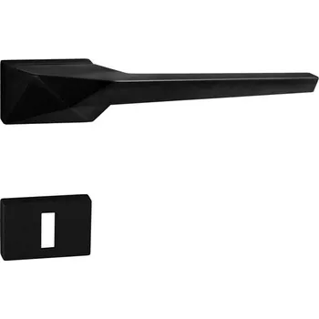 Dveřní kování Rozetová klika TUPAI kování TI - ICELAND - RT 4001RT mosaz Provedení: klika/klika na rozetách (bez spodní rozety), Povrch: BS - černá mat (153) 8584138339314