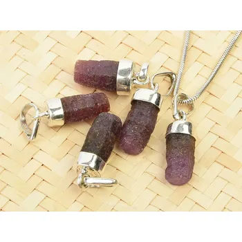 Přívěsek Přívěsek rubín krystal Ag úchyt