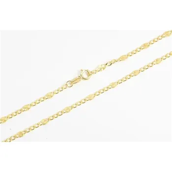 Řetízek Řetízek ze žlutého zlata figaro kávové zrno 50 cm ZLR1048F + DÁREK ZDARMA