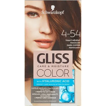Schwarzkopf Gliss Color 60 ml, 4-54 tmavý měděný mahagon