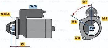 Systém vstřikování Hrdlo škrtící klapky Bosch (0 280 750 041)