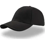 Čepice s kšiltem 33.0005 Atlantis SANDWICH česaná bavlna šestipanelová černá/černá