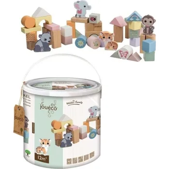 Hračka pro nejmenší Jouéco Kostky The Wildies Family 50 ks