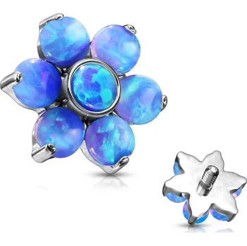 Piercing Šperky4U Náhradní kytička s opály - ND013-OP05