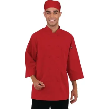 Gastro oděv Colour by Chef Works unisex kuchařský rondon červený Velikost: M