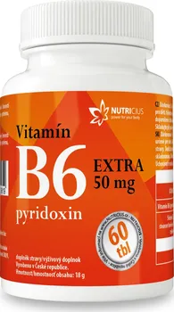 Nutricius Vitamín B6 Extra pyridoxin 50 mg 60 tbl.