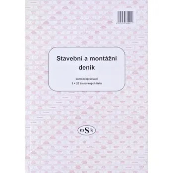 mSk Stavební a montážní deník A4 3 x 20…