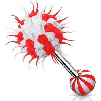 Piercing Šperky4U Piercing do jazyka silikonový střapec - PJ01196-RW