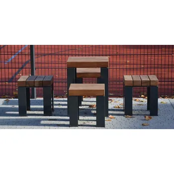 Zahradní sestava Souprava Minima - Palisandr, Kovářská čerň, K přišroubování