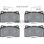 Sada brzdových destiček, vždy 4 kusy v sadě TEXTAR 2375601