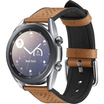 Spigen Řemínek pro Samsung Galaxy Watch 40mm / 41mm / 42mm / 44mm / 46mm - Spigen, Retro Fit Brown