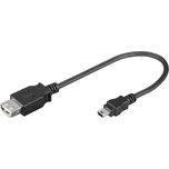 Goobay USB 2.0 AB 0,2 m černý