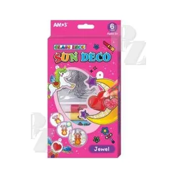 Speciální výtvarná barva Barvy na sklo sada 6 barev 10,5 ml + 6 sklíček Jednorožec 6411, Anděl Přerov