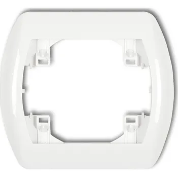 Elektrická zásuvka KARLIK Rámeček na zásuvku jednoduchý hnědý